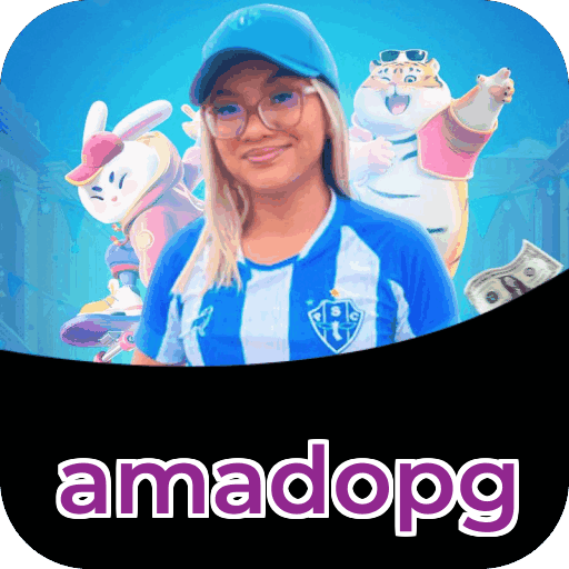 Interface do aplicativo amadopg mostrando jogos disponíveis no iOS e Android